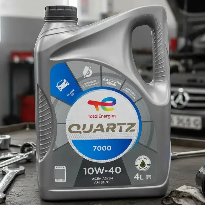 Aceite 10w40 Total Quartz 7000 Energy 4l Semi Sintetico Bencina O Diesel