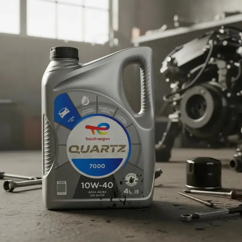 Aceite 10w40 Total Quartz 7000 Energy 4l Semi Sintetico Bencina O Diesel