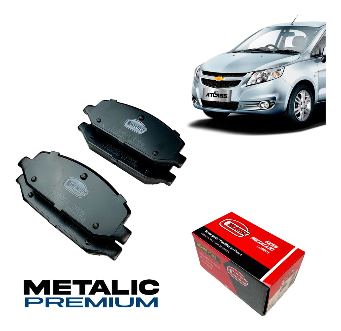 Pastillas De Freno Delanteras Chevrolet Sail 1.4 2010-2017
