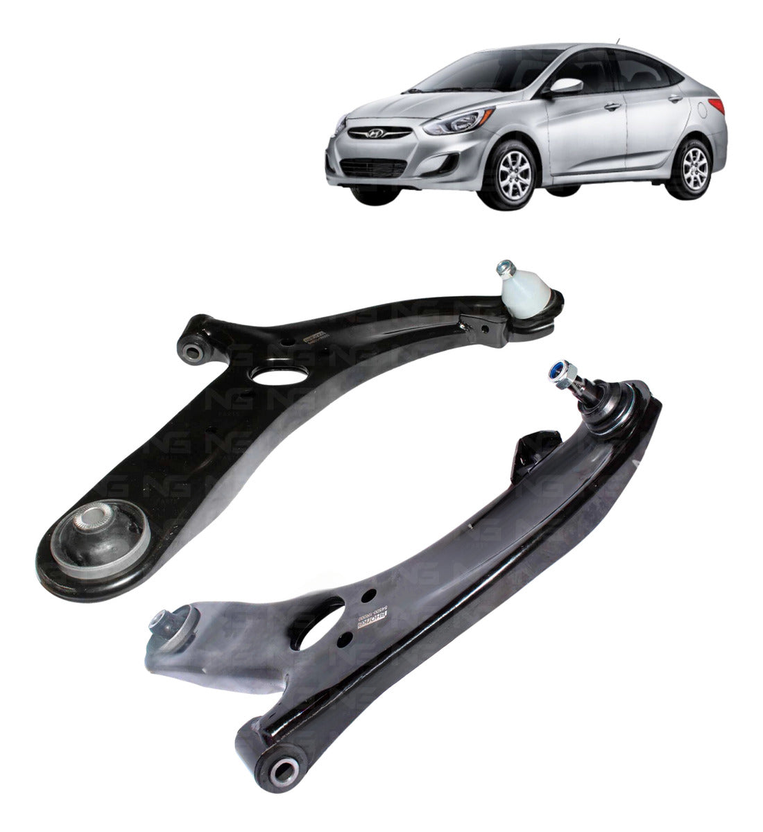 Par Bandejas Suspensión Para Hyundai Accent Rb 2011-2020